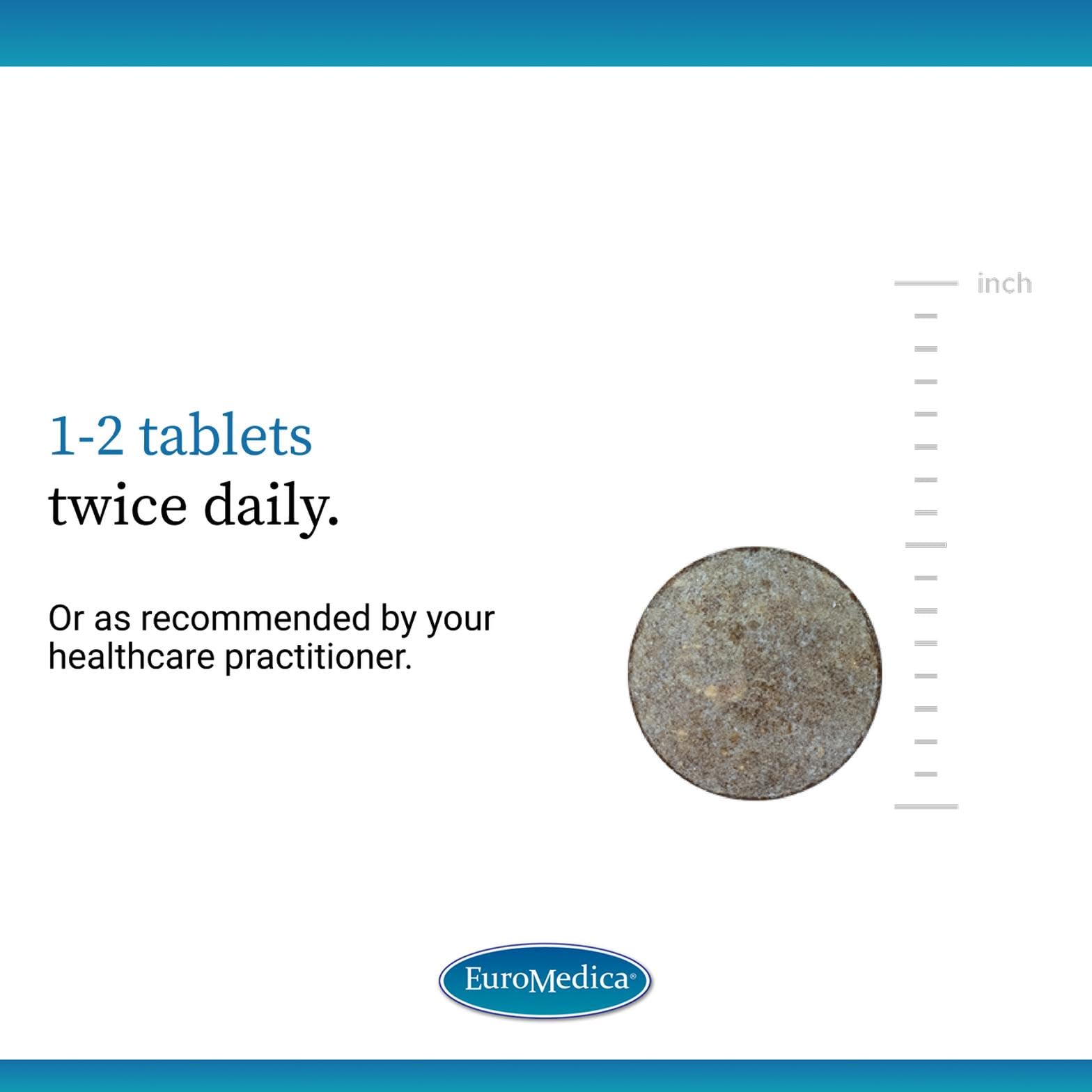 EuroMedica Silica-20 bottle back showing ingredients and clarity
