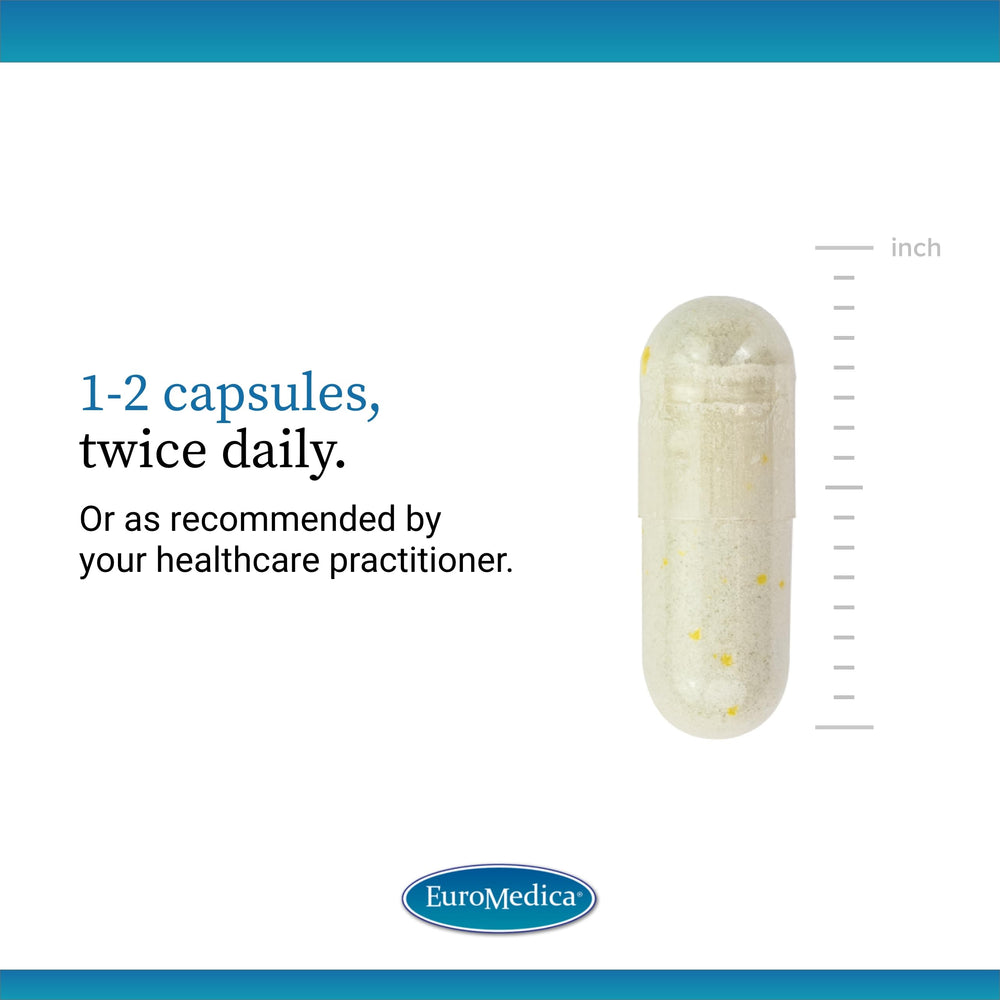EuroMedica Thyroid Care packaging open showing capsules.
