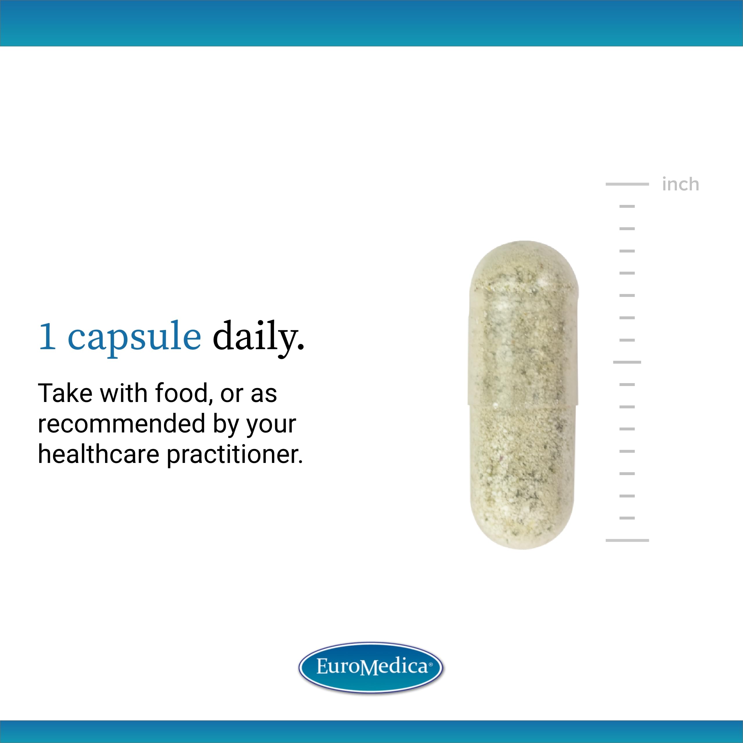 EuroMedica Tri-Iodine capsule close-up for easy daily use.