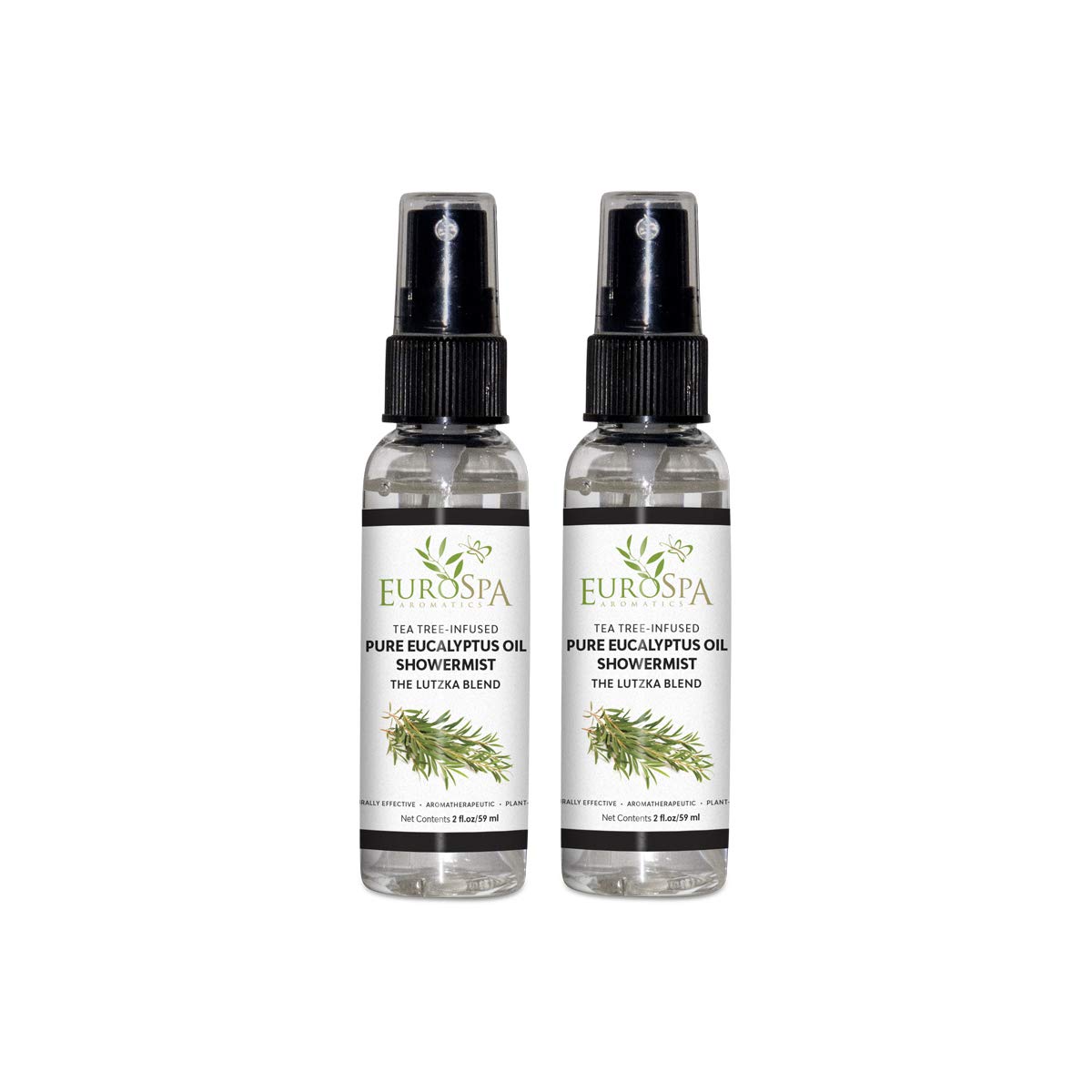 EuroSpa Aromatics pure eucalyptus showermist bottle for a spa-like aroma