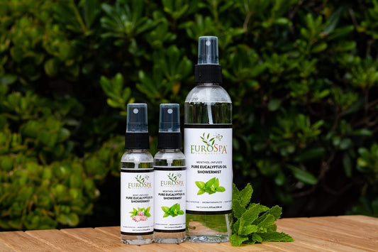 EuroSpa Aromatics eucalyptus oil steam-room-spray elevates your home spa experience.