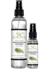 EuroSpa Aromatics pure eucalyptus oil bottle 8oz for a spa-like shower aroma.