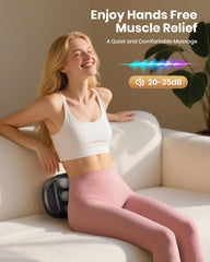 EURPMASK 12-head massage gun easing shoulder tension with broad contact.