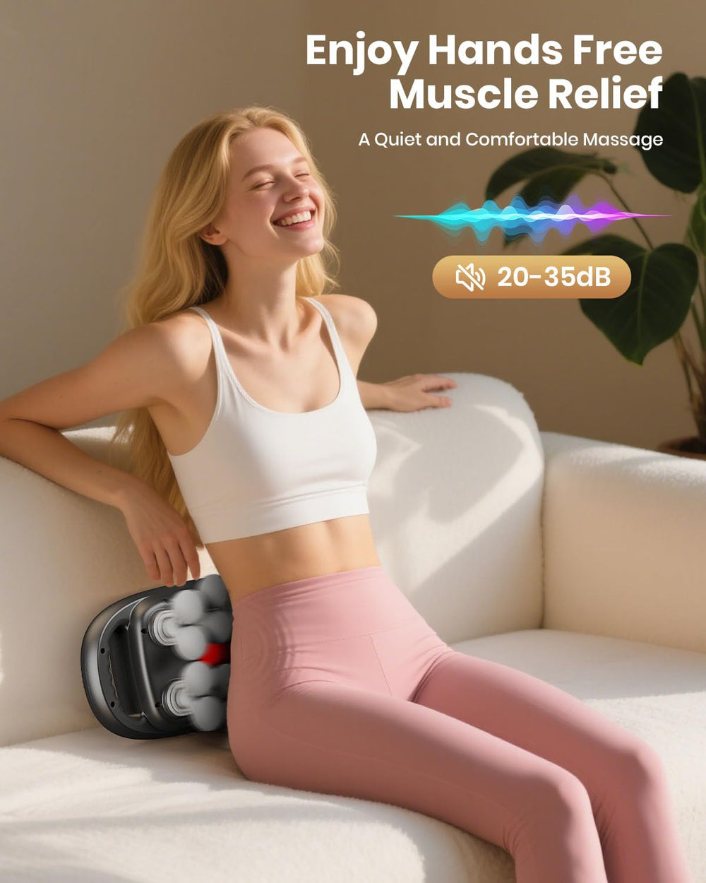 EURPMASK 16-head massage gun back relief with deep tissue focus.