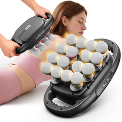 EURPMASK 16-head massage gun full view with versatile heads for targeted relief.