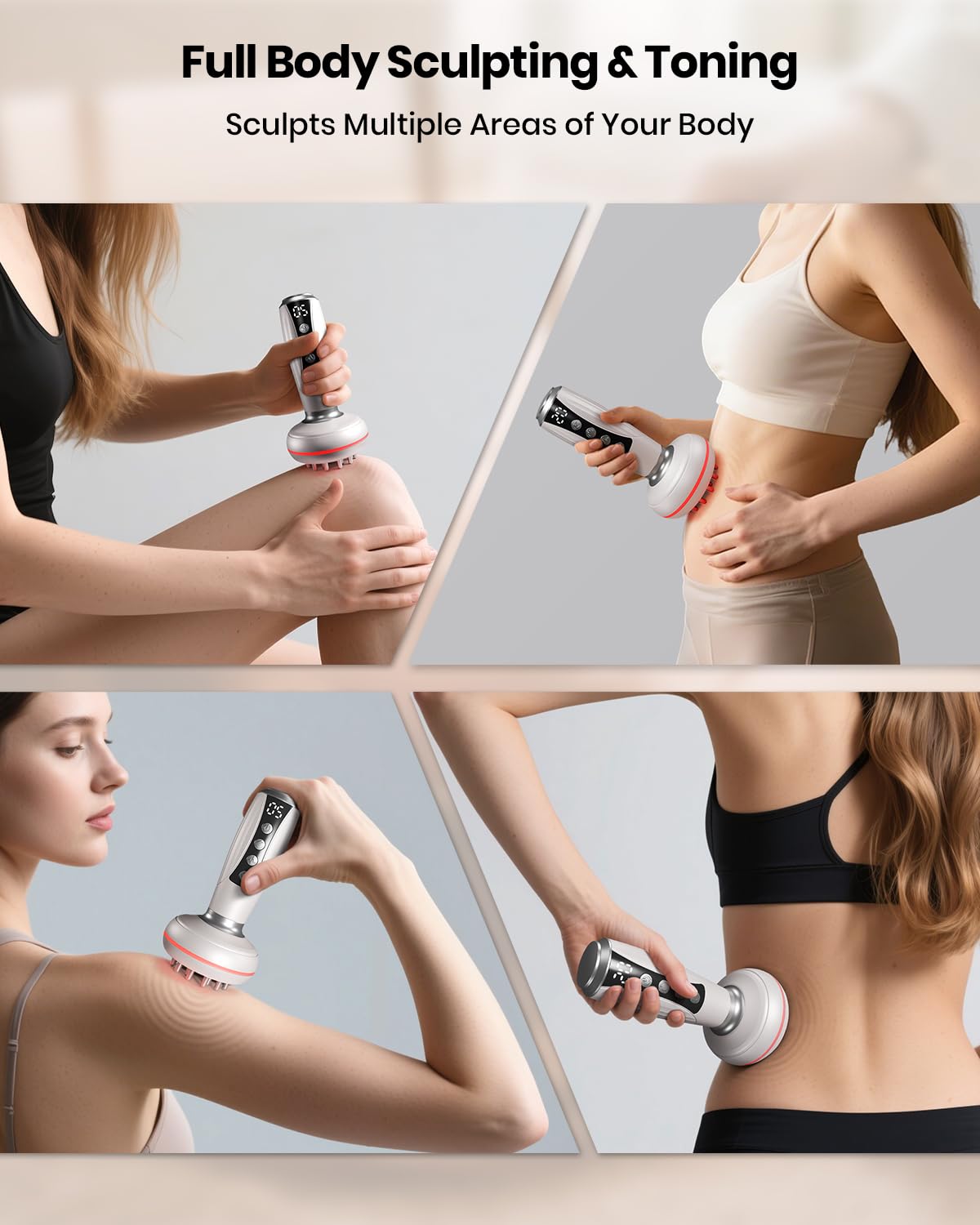 EURPMASK 4-in-1 full-body massager for legs and belly.