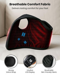 EURPMASK Foot Renew Massager extension strap increases reach for a snug fit.