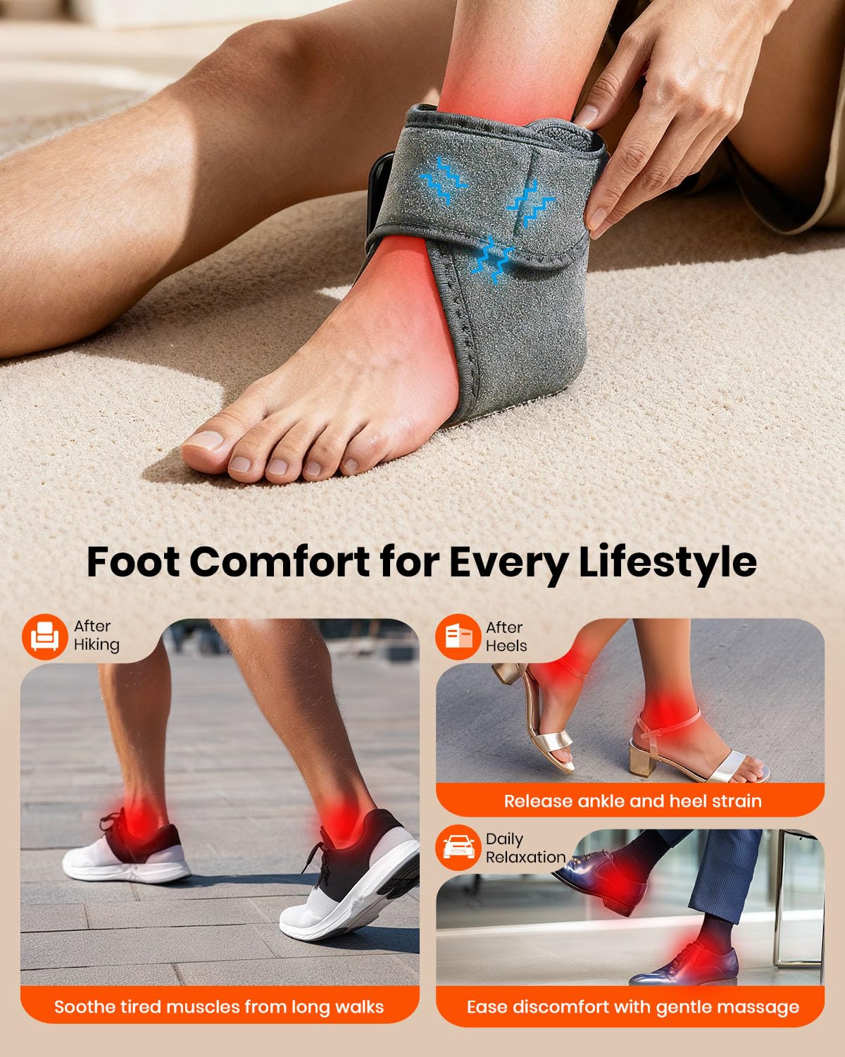 EURPMASK Foot Renew Massager compact travel and office design
