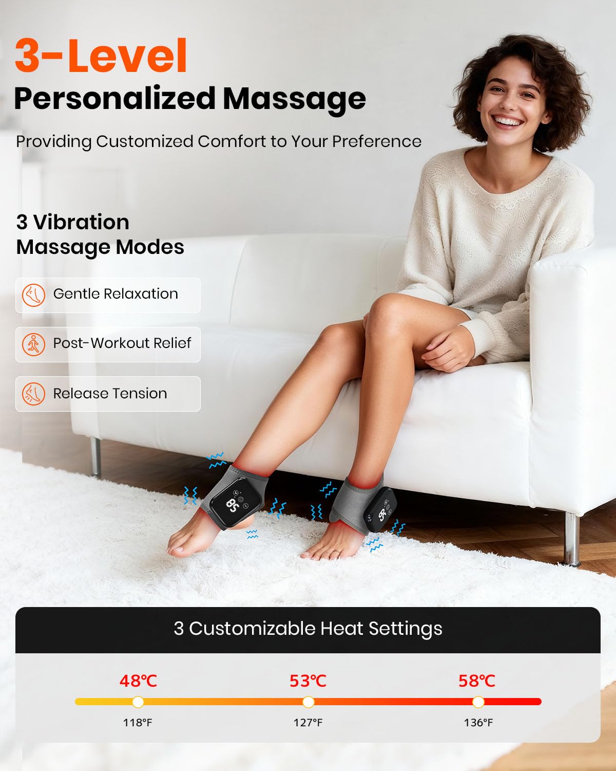 EURPMASK Foot Renew Massager wrap design shows versatile foot and ankle coverage