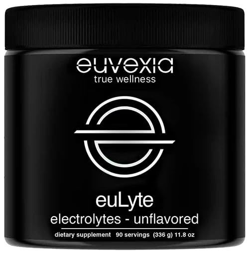 Euvexia euLyte bottle and powder for instant hydration on the go