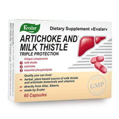 Evalar Milk Thistle Artichoke bottle front for daily wellness