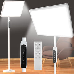 EVATEALE 12,000 Lux lamp front view showing bright daylight-like illumination for home use