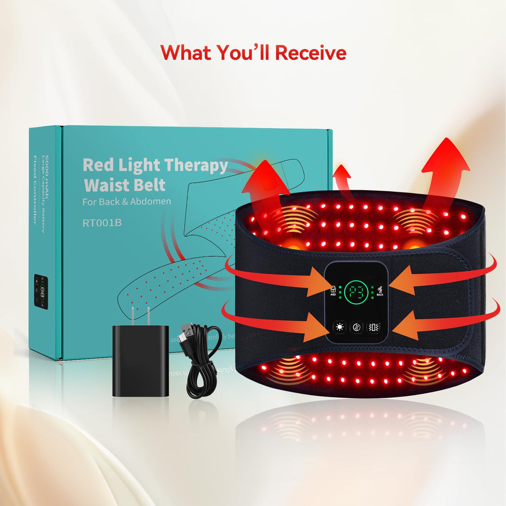 EVATEALE LCD display clearly shows light and massage settings.
