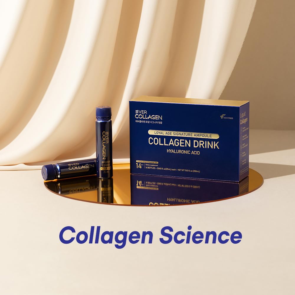 EVER COLLAGEN Drinkable collagen 3000mg—high absorption for flexible joints.