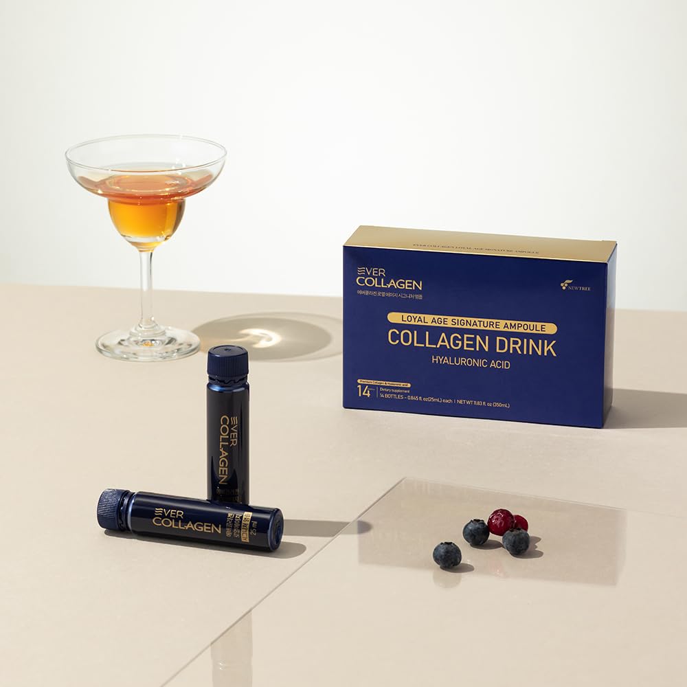 EVER COLLAGEN Loyal Age Ampoule berry flavor—refreshing daily hydration for radiant skin.