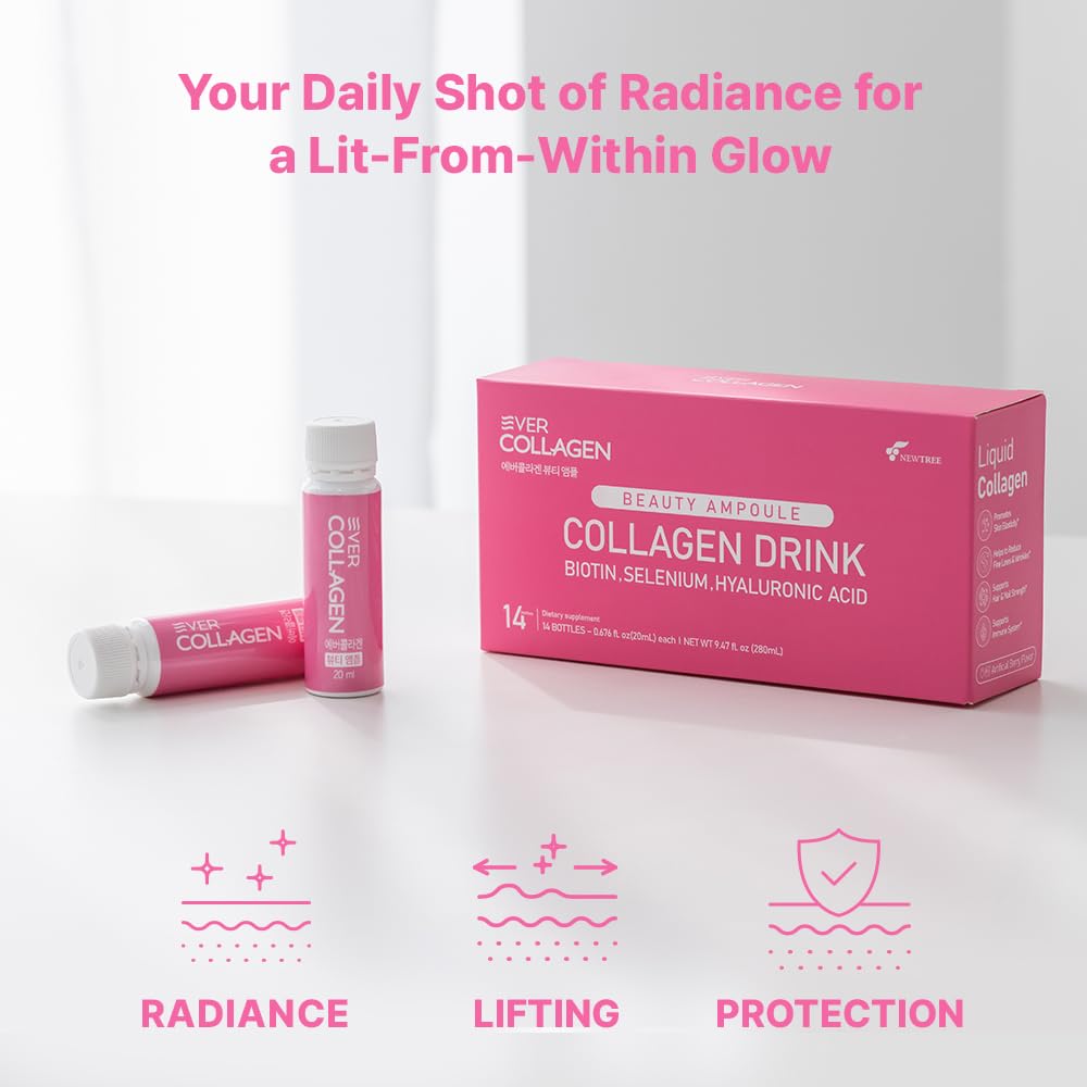 Ever Collagen skin radiance focus promotes a glowing complexion.