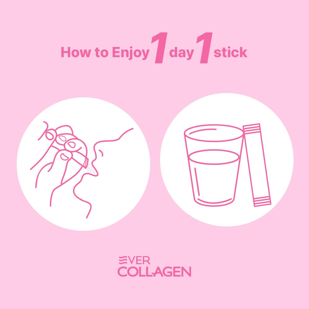 Ever Collagen Time NEWTREE compact stick showcases easy daily ritual