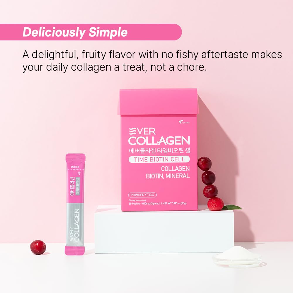Ever Collagen Time high-absorption peptides deliver nutrients efficiently for routine beauty.