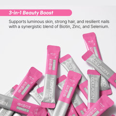 Ever Collagen Time skin-hair-nails care supports natural elasticity and shine.