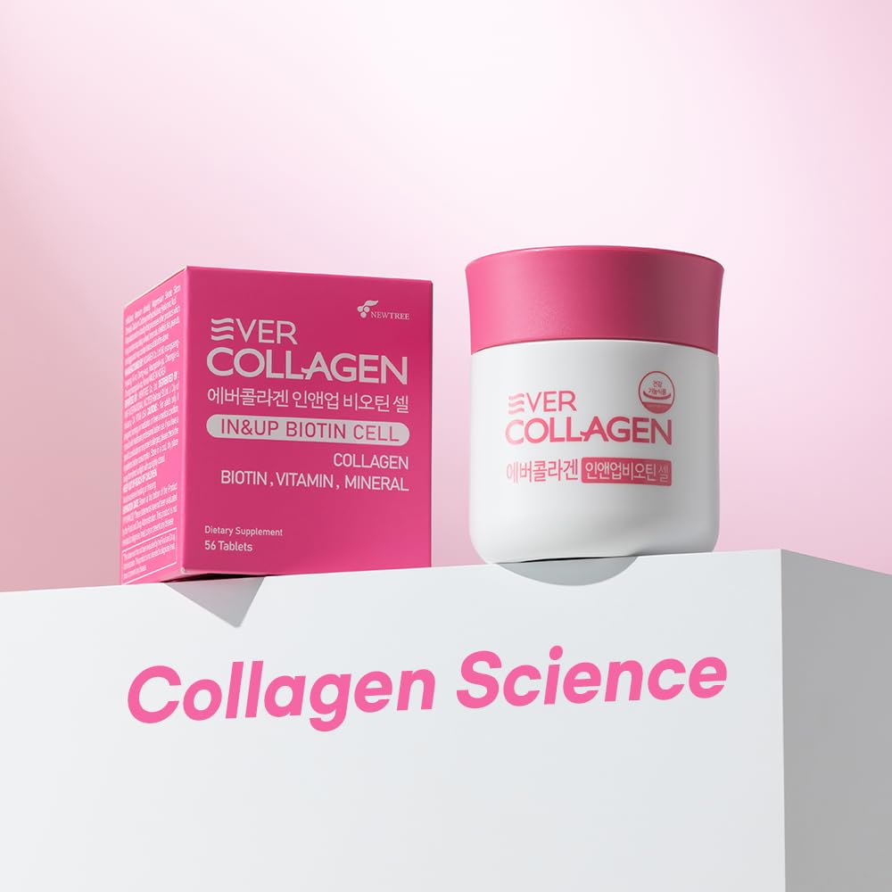 Ever Collagen Time vitamin label with antioxidants, indicating comprehensive support.