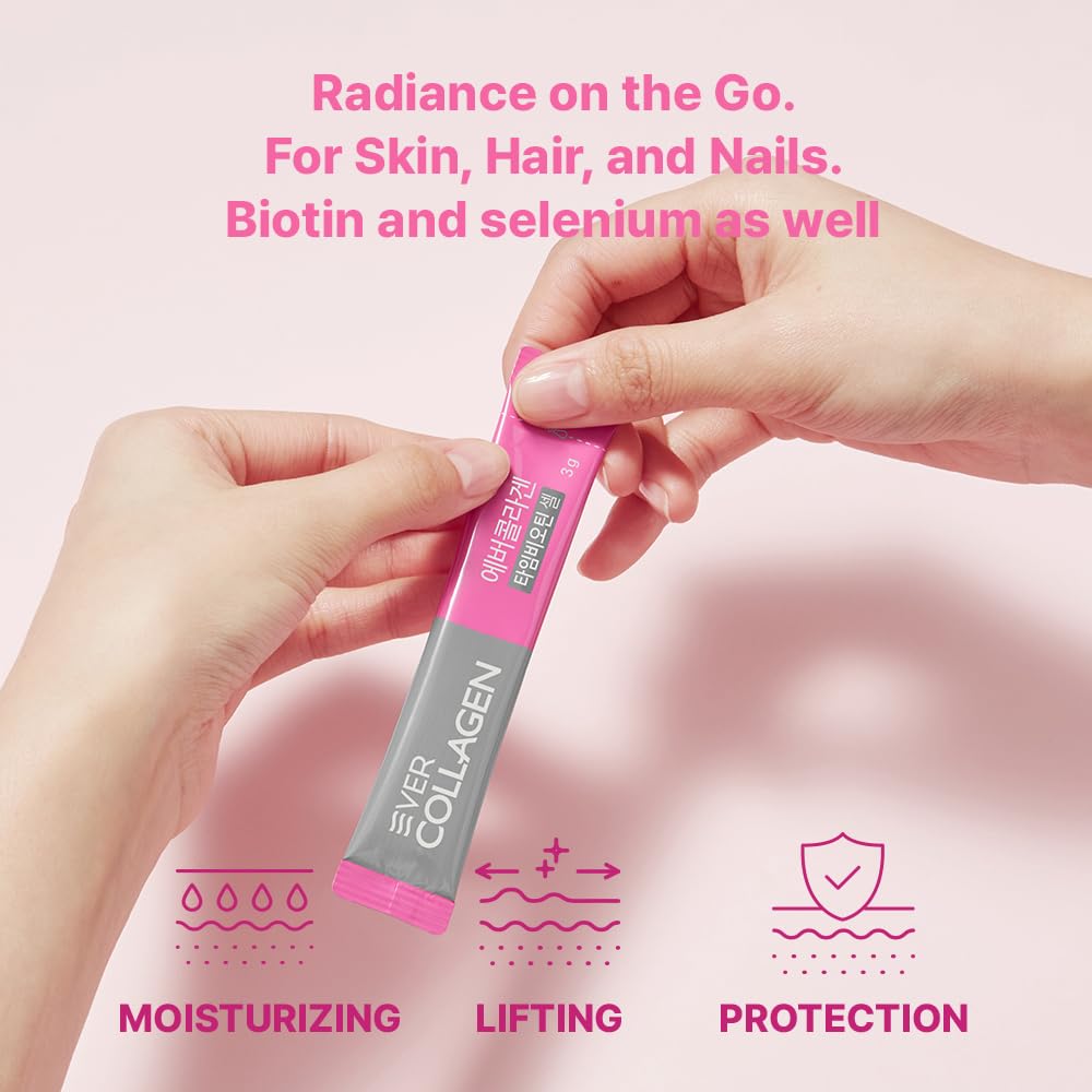Ever Collagen Time youth-enhancing formula supports a vibrant complexion.