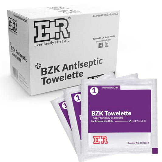 Ever Ready BZK wipes bulk pack showing 1000-count supply for versatile use