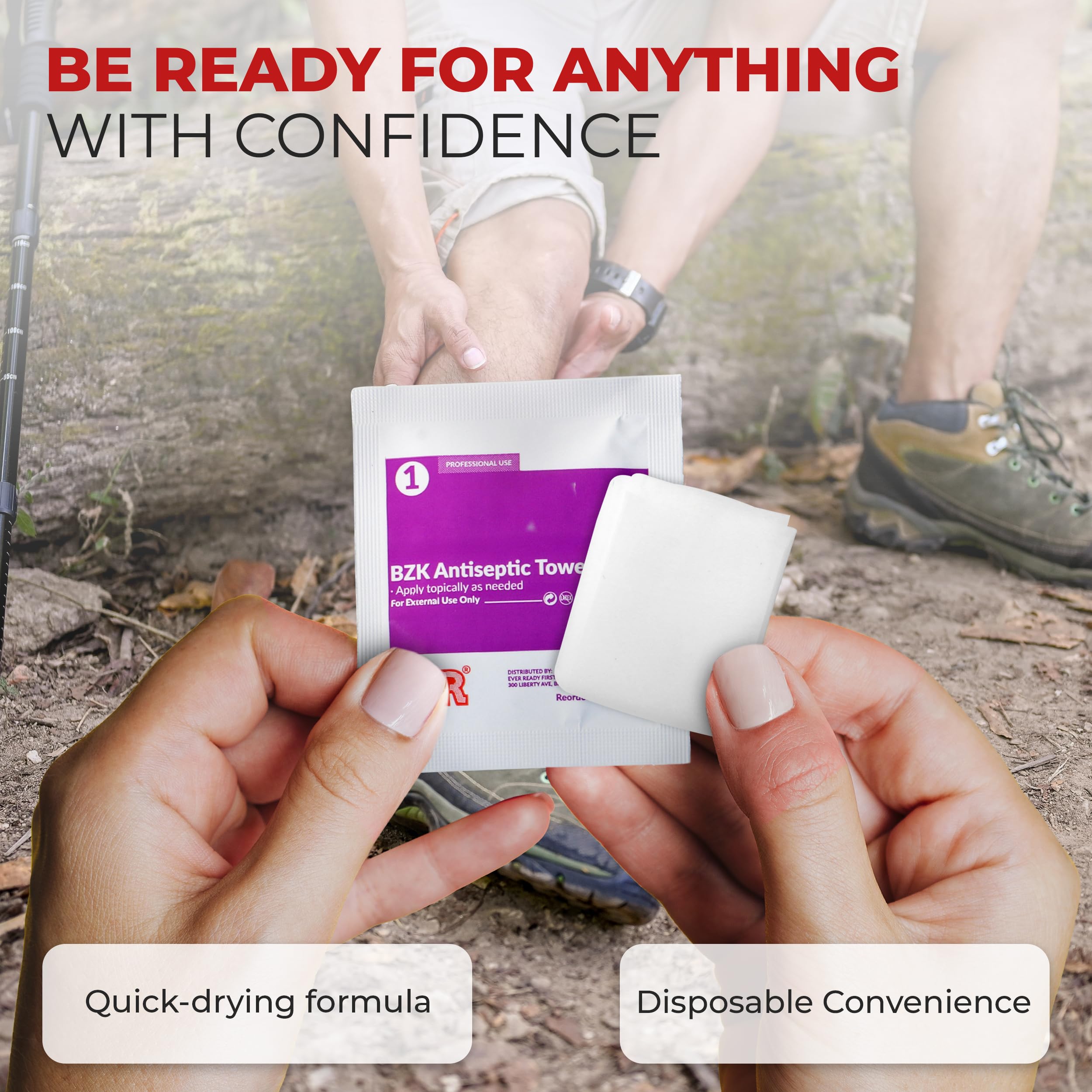 Ever Ready BZK wipes used for multiple cleaning tasks and surfaces