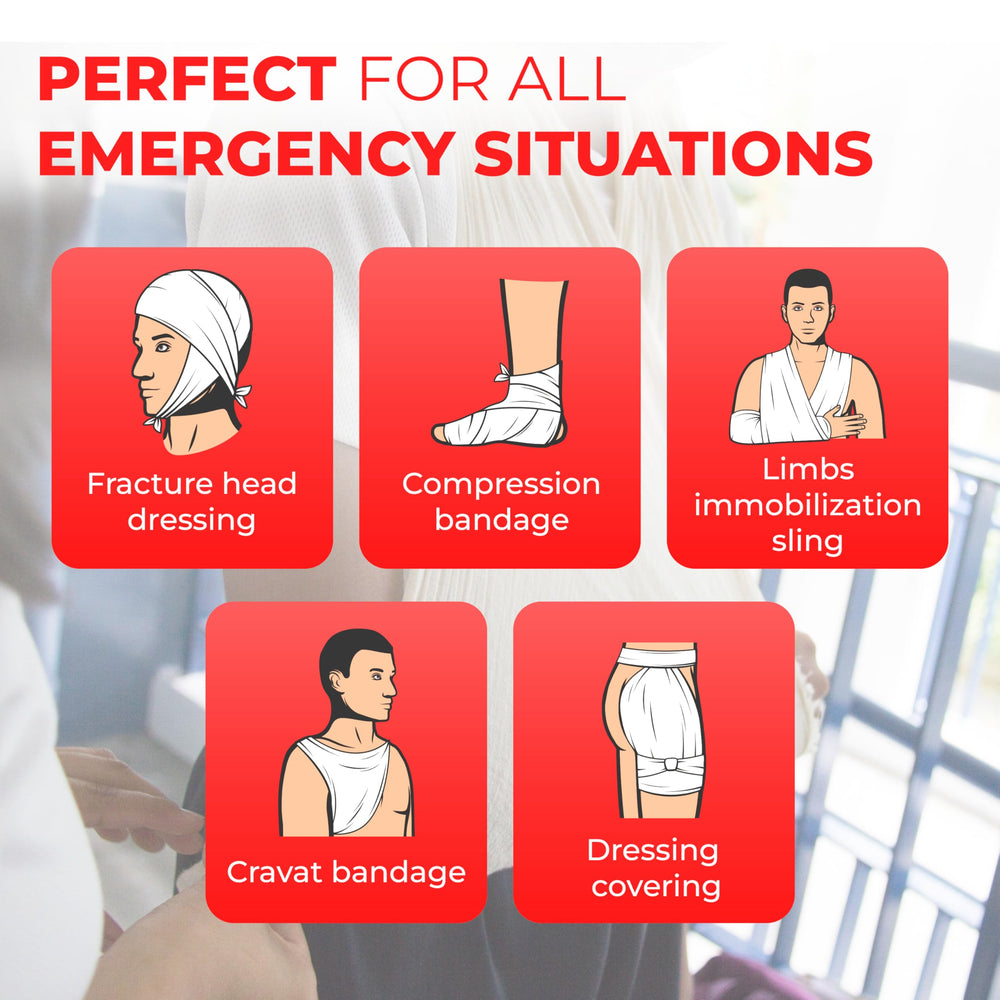 Ever Ready First Aid cotton bandage offers breathable comfort during first-aid care.