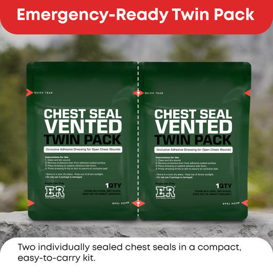 Ever Ready First Aid chest seal with hydrogel adhesive bonds in challenging conditions
