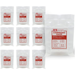 Ever Ready First Aid compressed gauze 6-ply pack for larger wounds and quick dressing prep