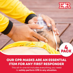 Ever Ready CPR kit showing one-way valves for safer use during simulations
