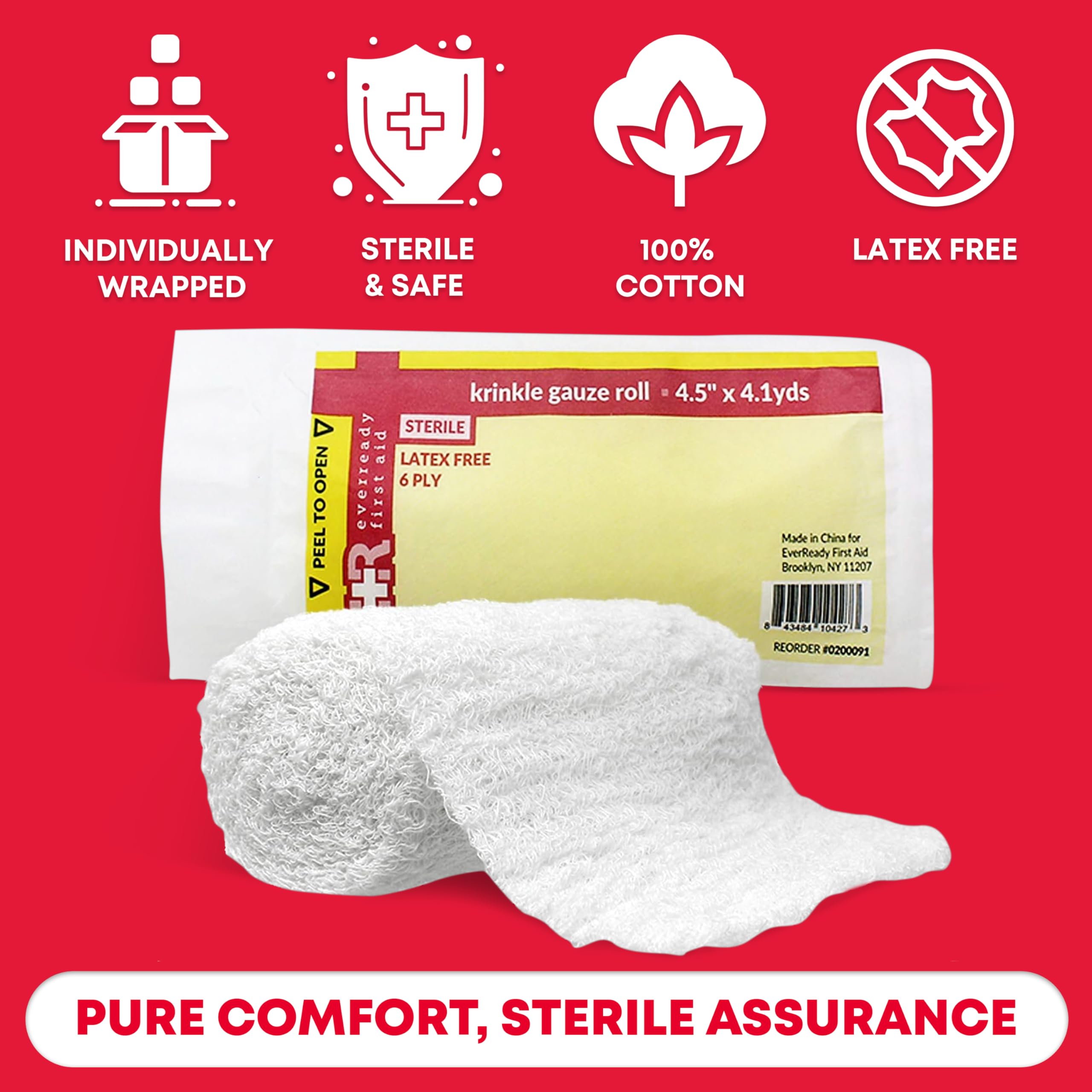 Ever Ready First Aid gauze roll suitable for home and office first aid kits