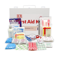 Ever Ready First Aid kit wall-mount tabs enable secure, accessible storage.