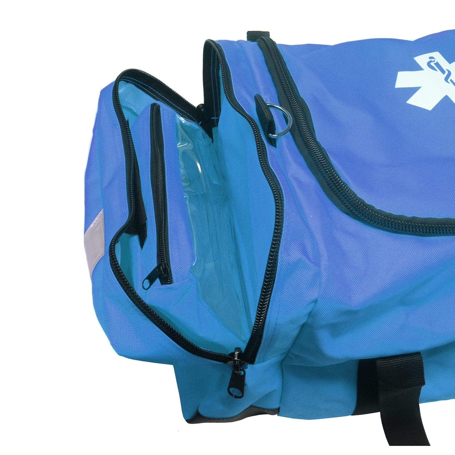 Ever Ready First Aid large EMT bag navy foam divider helps organize gear.