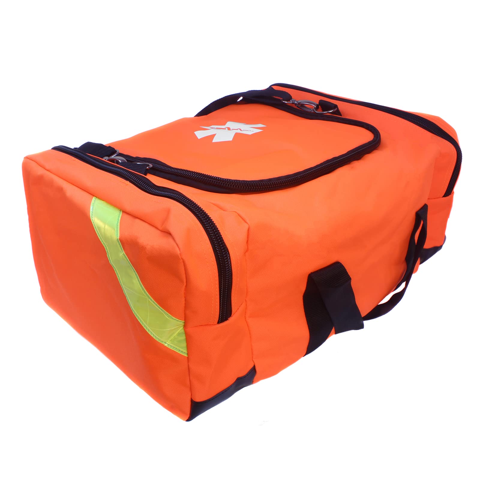Ever Ready First Aid orange EMT trauma bag front view for versatile home or car safety