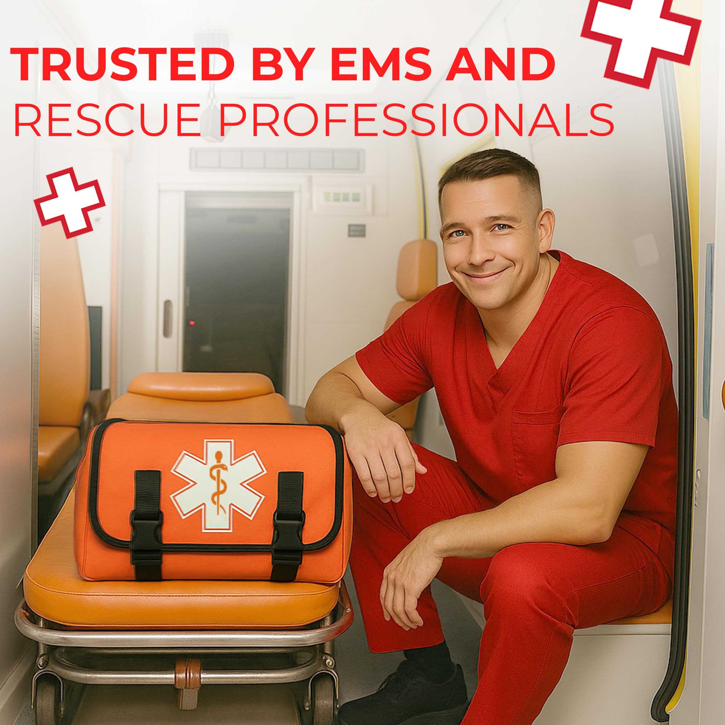 Side pockets provide quick reach to essential items during transport.