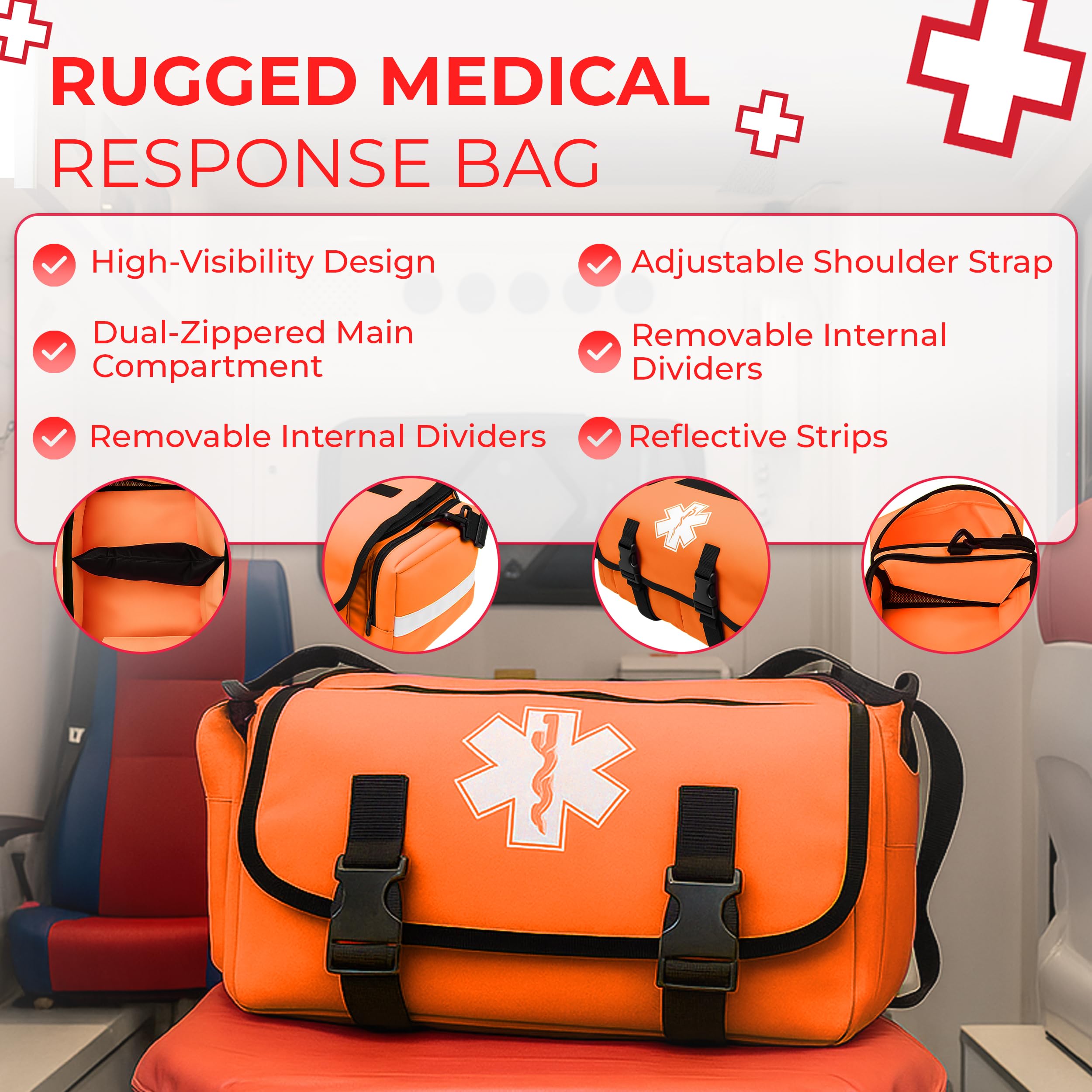 Tourniquet and chest seals ready for rapid bleeding control in the field.