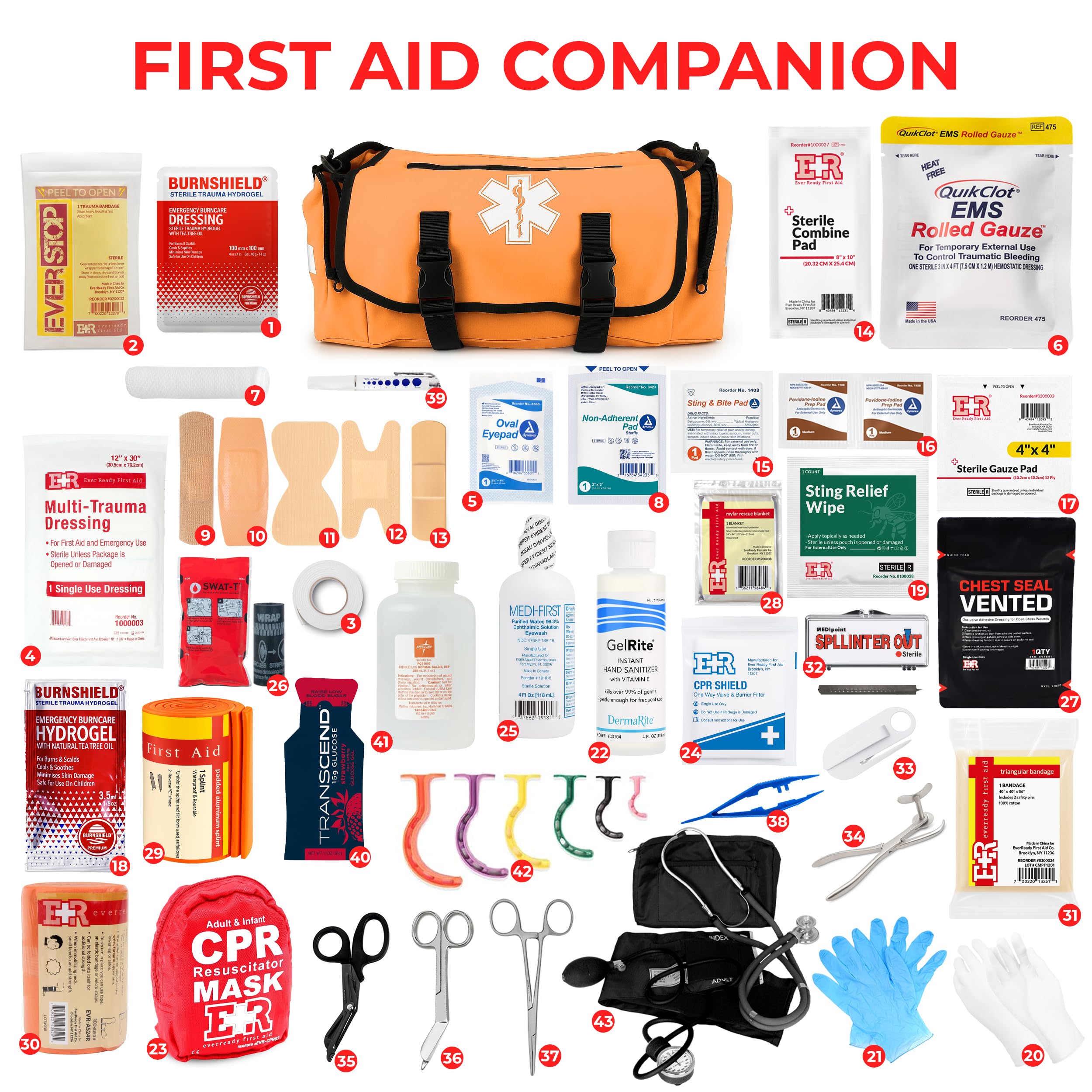 EMT shears and tools enable swift patient assessment and care.