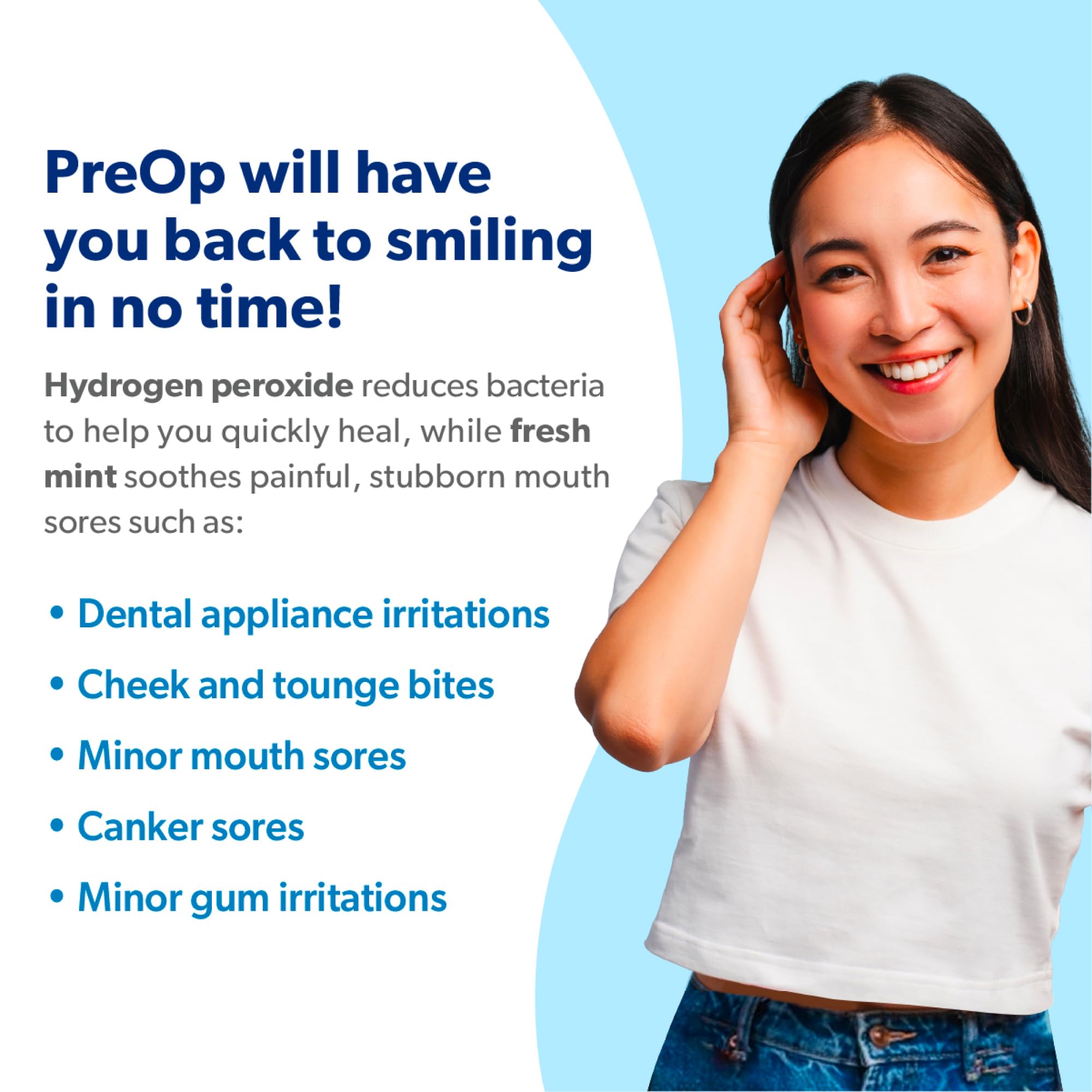 EverSmile PreOp Foaming Rinse features an alcohol-free formula for a gentler rinse.