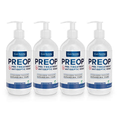 EverSmile PreOp foaming rinse bottle demonstrates deep clean in seconds.