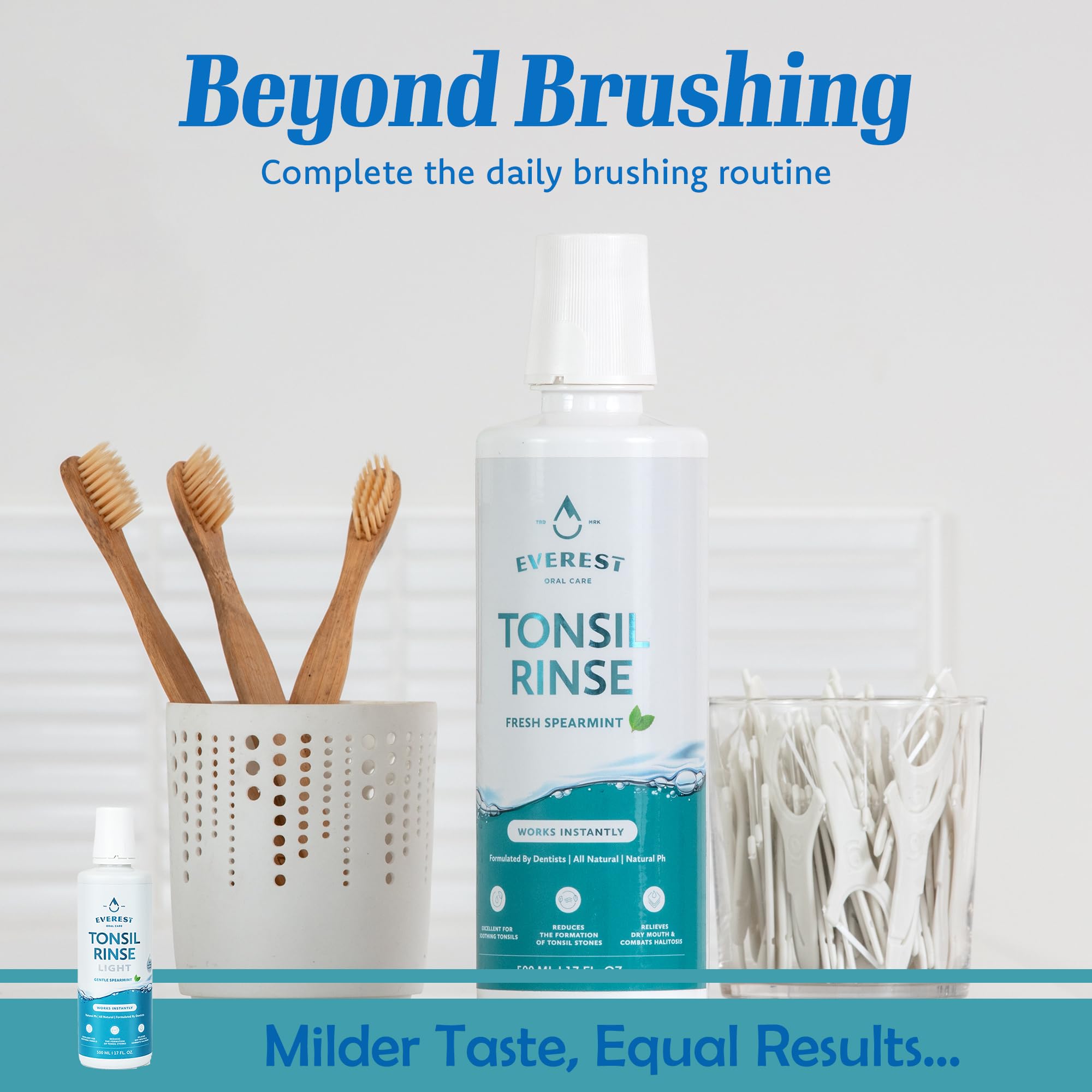 Everest Mouth Wash after use promotes long-lasting fresh breath