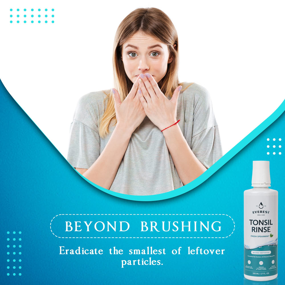 Everest Mouth Wash alcohol-free label for gentle oral care
