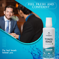 Everest Mouth Wash natural ingredients highlighting aloe and chamomile