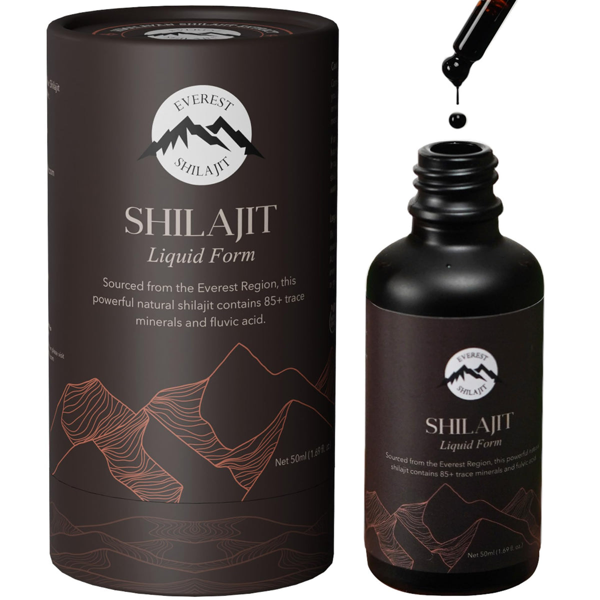 Everest Shilajit Drops show fast absorption for quick energy.