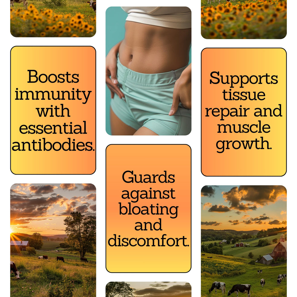 Everest Supplements Organic Colostrum Powder label—grass-fed origin and purity focus.