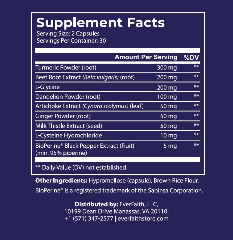 Everfaith Livergy capsules close-up for everyday use and wellness.