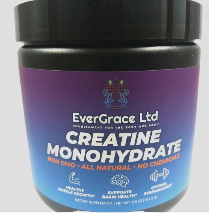 EverGrace Creatine bottle pouring into a shaker for post-workout hydration support