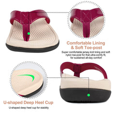 Everhealth flip flops featuring quick-drying lining and comfortable straps