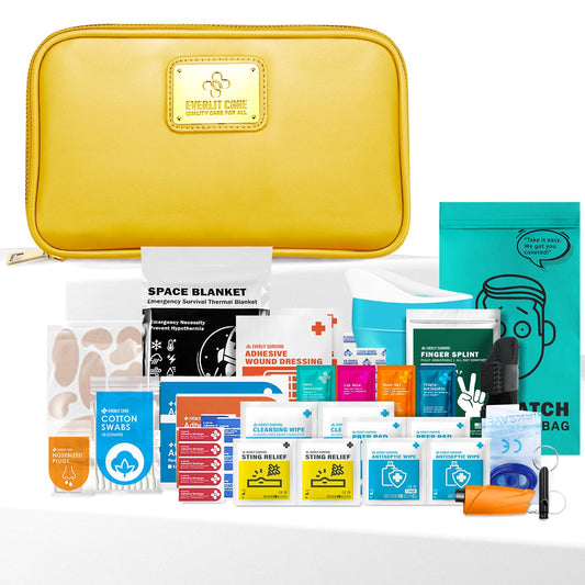 EVERLIT CARE car first-aid kit with wallet-style design for stylish road safety.