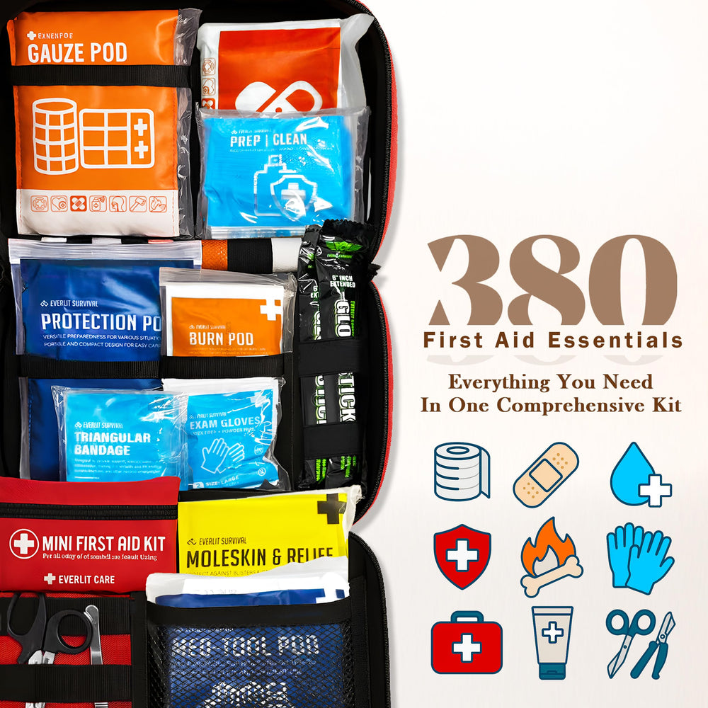 Everlit Care first-aid kit portable and travel-ready for on-the-go safety